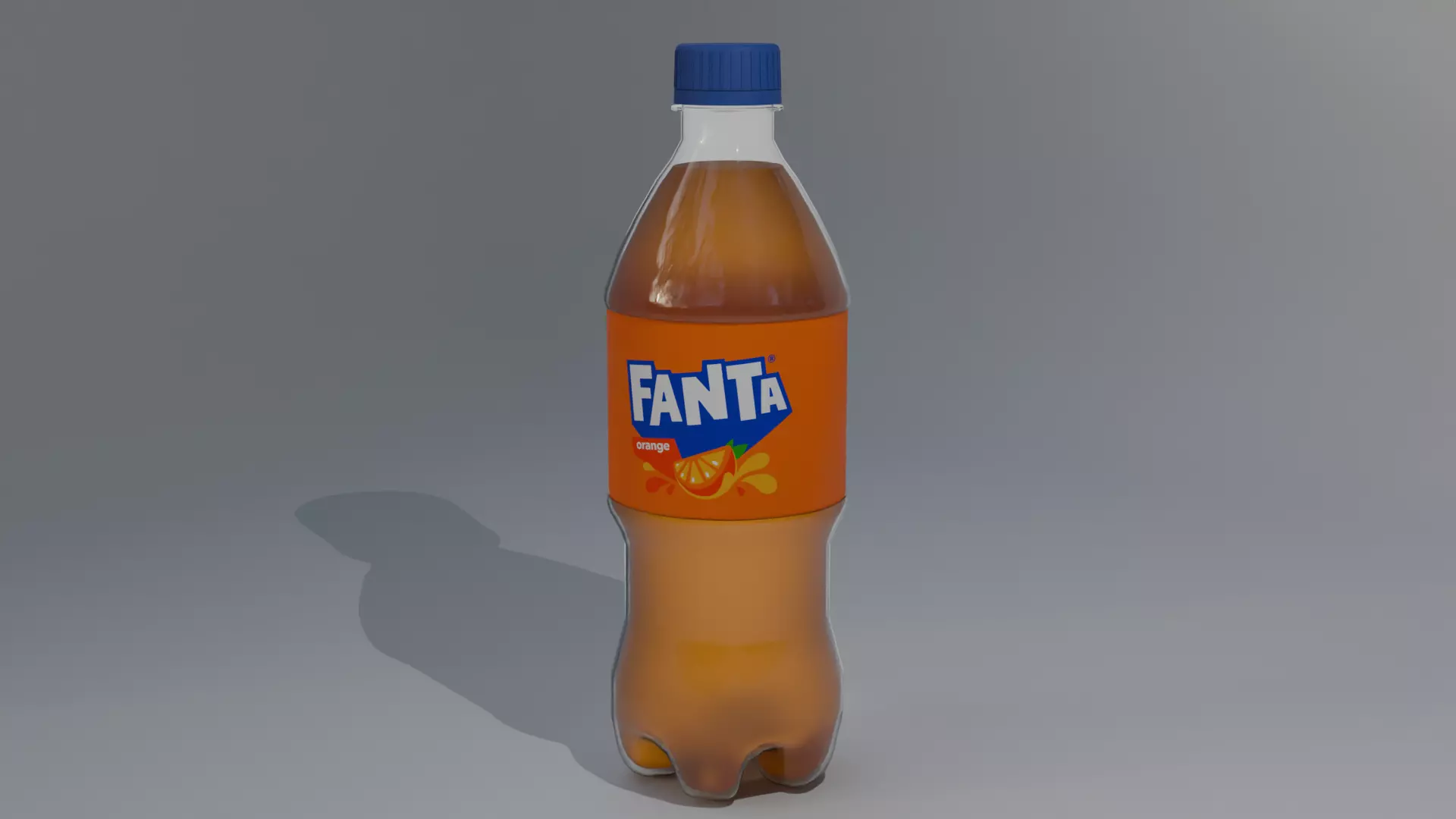 Fanta Plastic Bottle 3D model
