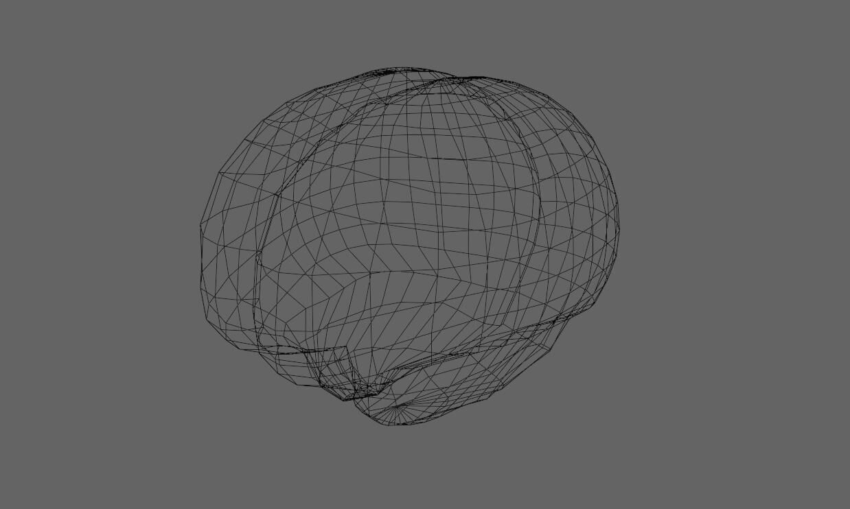 Brain - Cerebro Low-poly 3D model_5