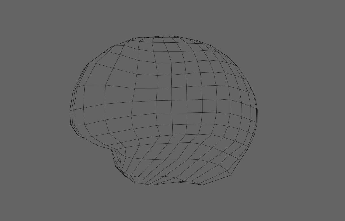 Brain - Cerebro Low-poly 3D model_15