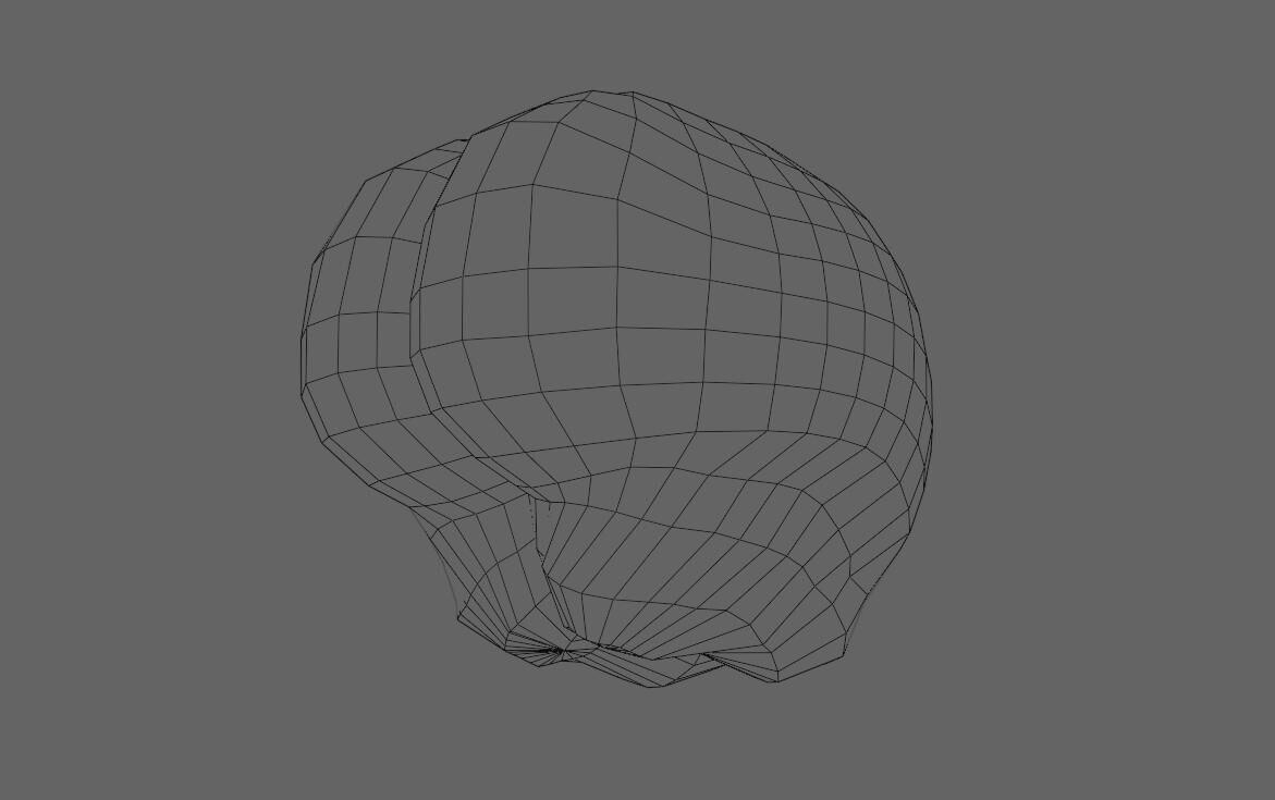 Brain - Cerebro Low-poly 3D model_16