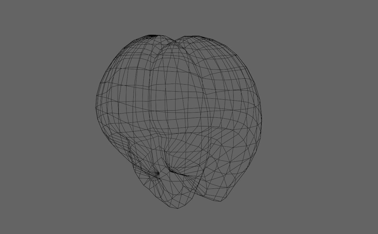 Brain - Cerebro Low-poly 3D model_20