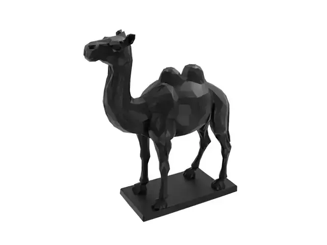 Camel Animal Low Poly 3D print model