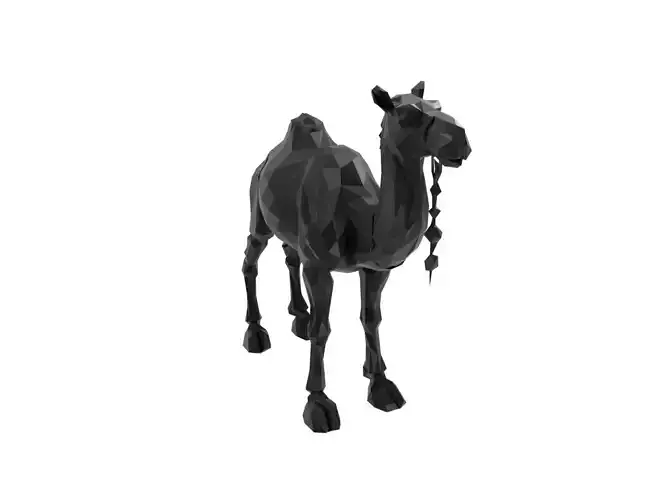 Camel Animal Low Poly 3D print model