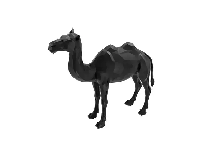 Camel Animal Low Poly 3D print model