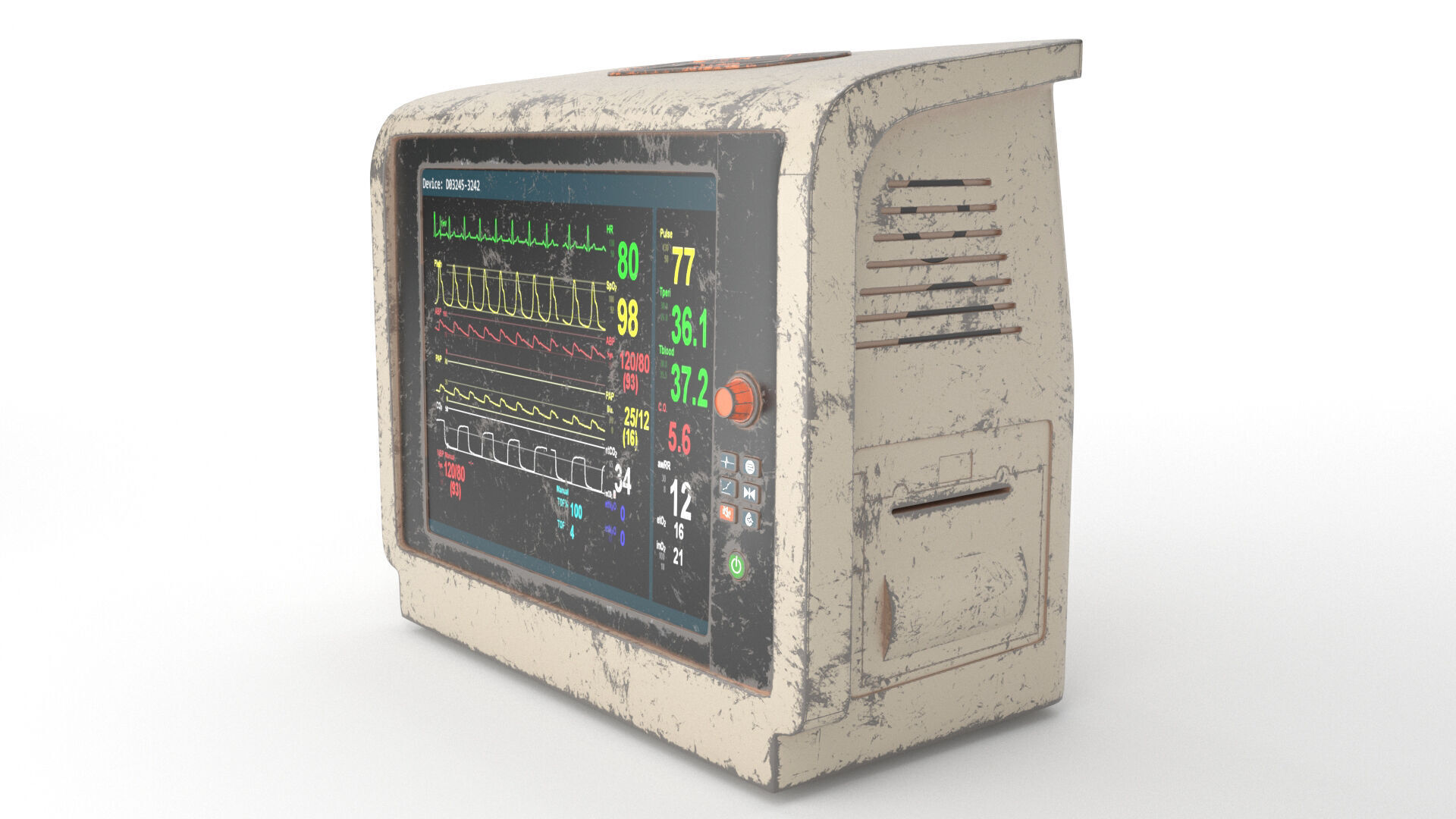 Abandoned Patient Monitor 3D model_1