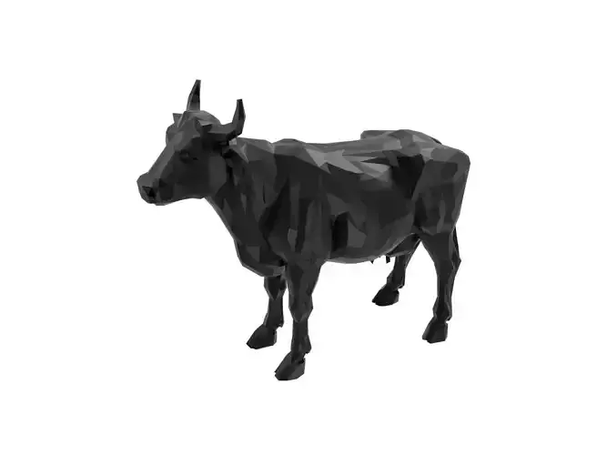Cow Animal Low Poly