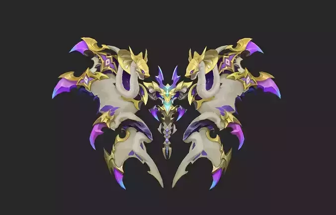 Wing 067 Low-poly 3D model