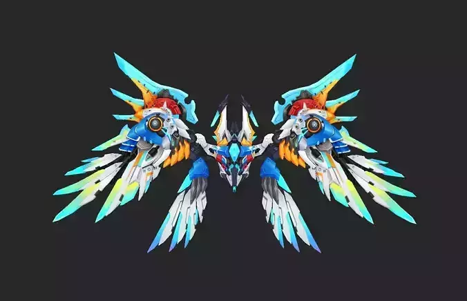 Wing 066 Low-poly 3D model