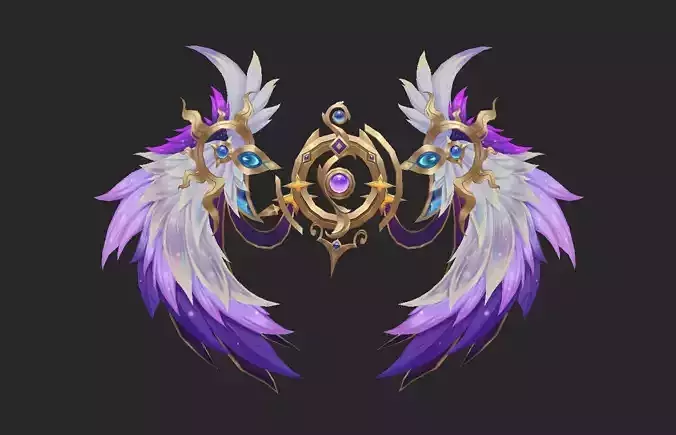 Wing 062 Low-poly 3D model