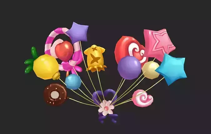 Wing 053 Low-poly 3D model