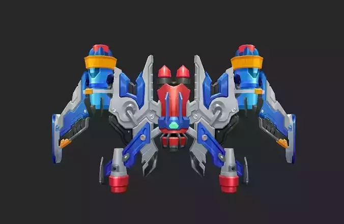Wing 051 Low-poly 3D model