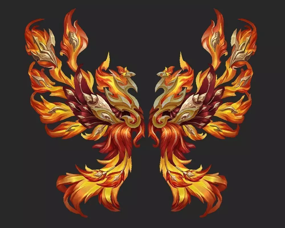 Wing 045 Low-poly 3D model_0