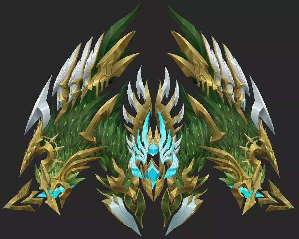 Wing 042 Low-poly 3D model_0