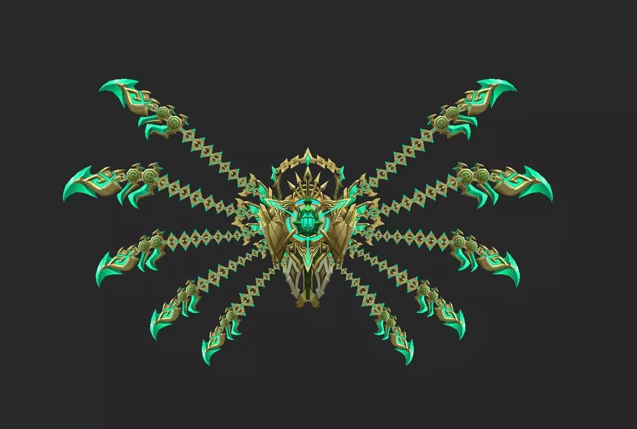 Wing 036 Low-poly 3D model_0