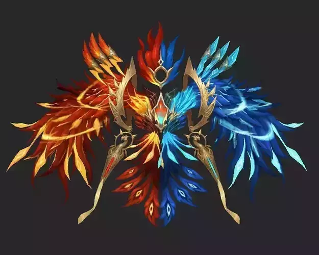 Wing 035 Low-poly 3D model
