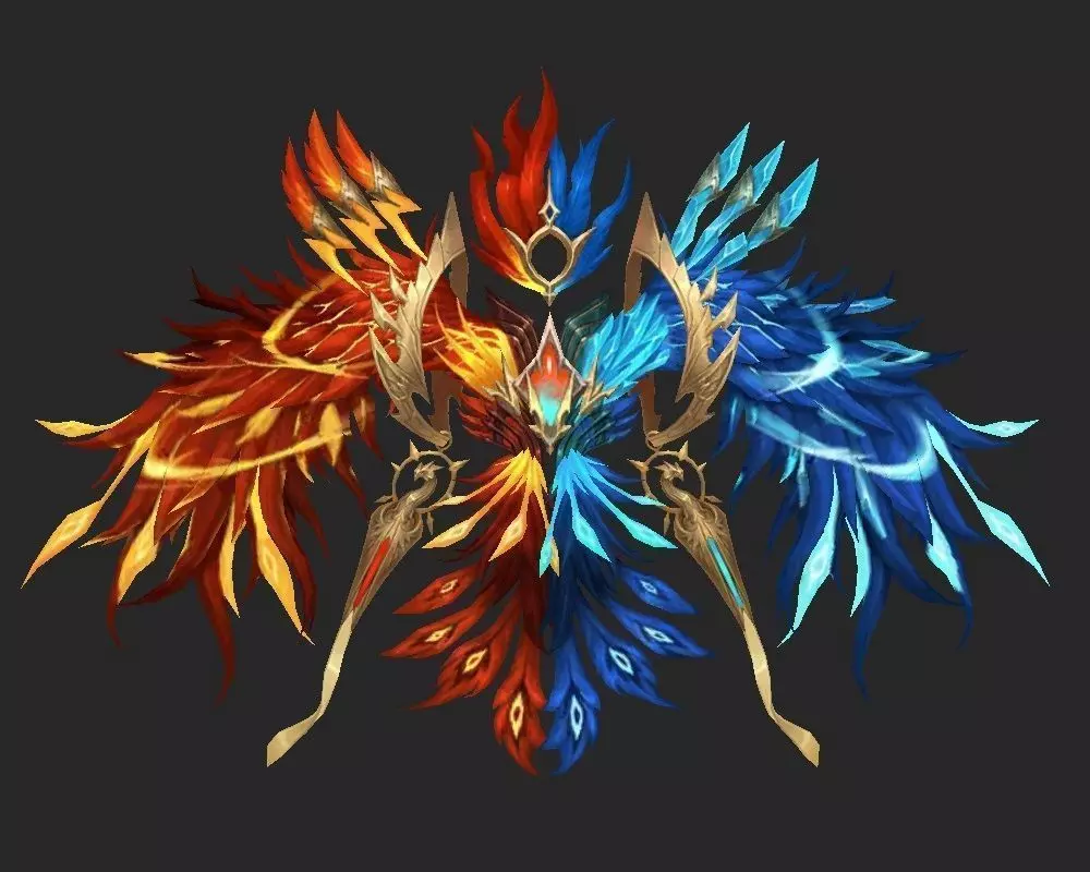 Wing 035 Low-poly 3D model_0