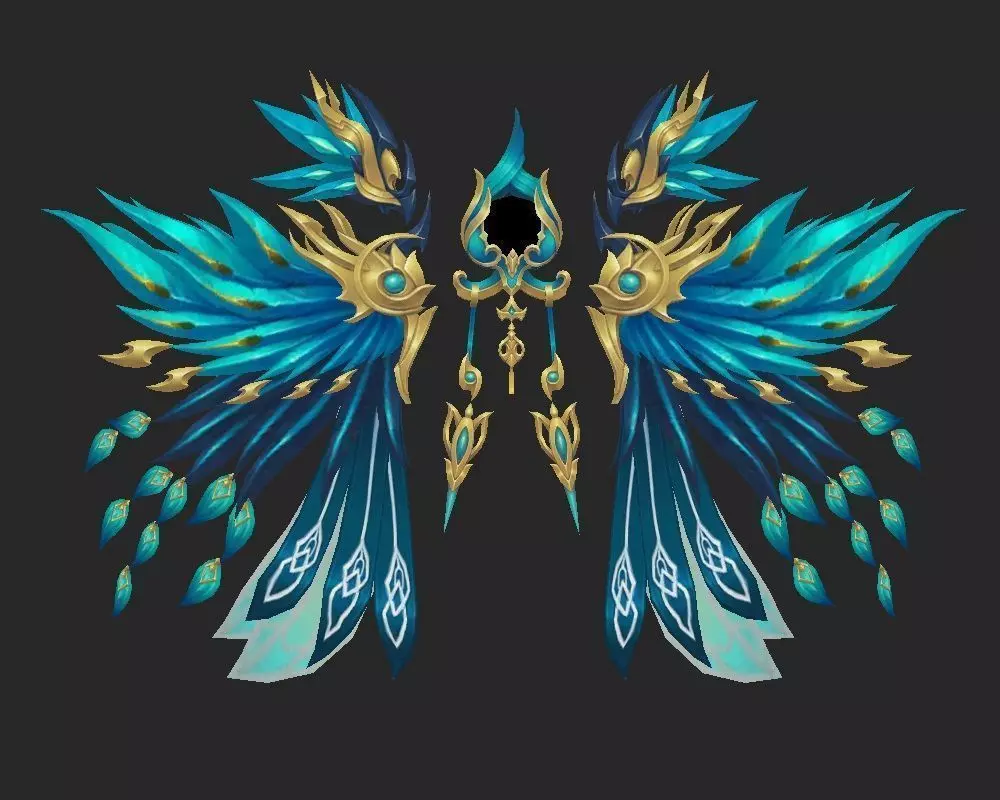 Wing 033 Low-poly 3D model_0