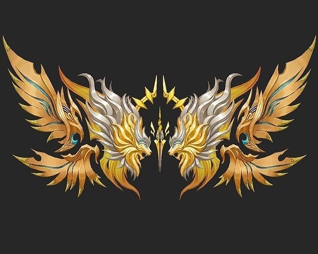 Wing 028 Low-poly 3D model