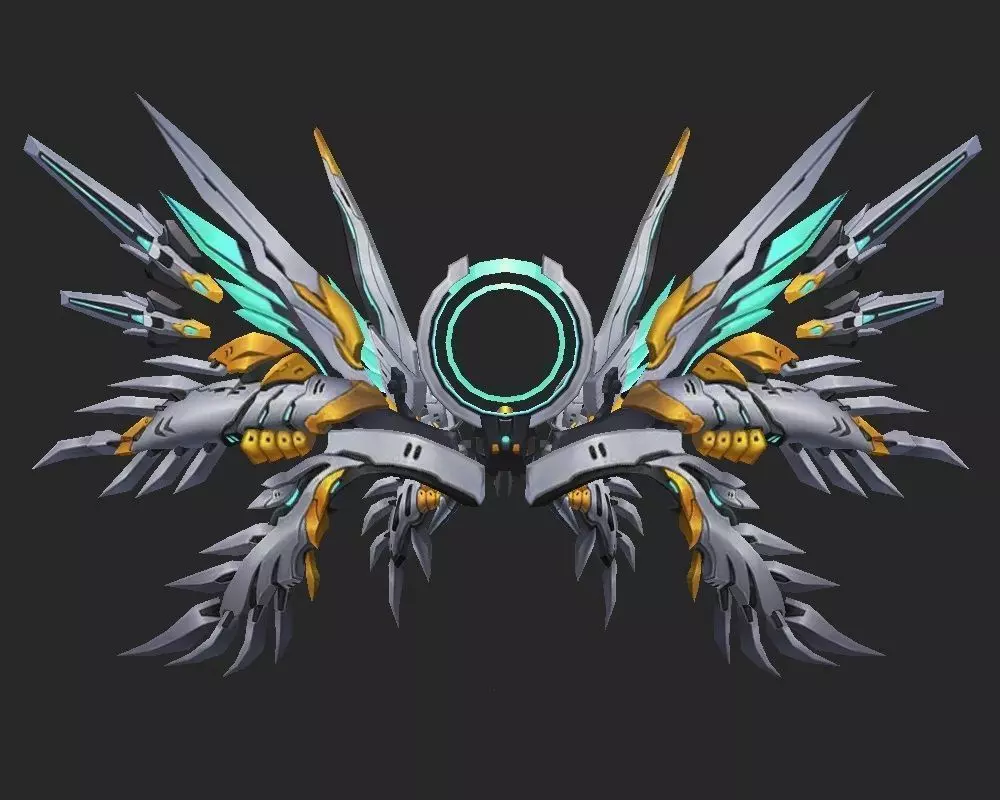 Wing 026 Low-poly 3D model_0