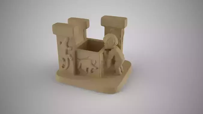 Potbelly Hill Pen Holder 3D print model
