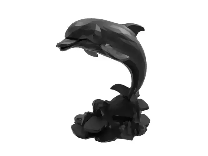 Dolphin Animal Low Poly