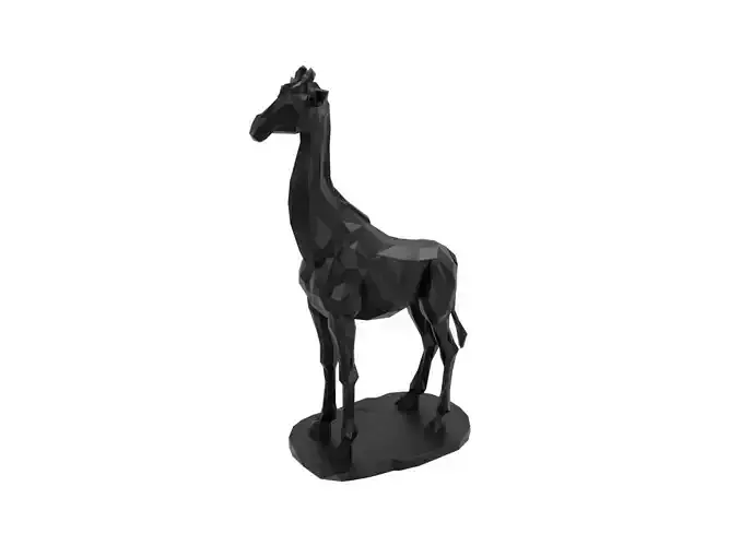 Giraffe Animal Low Poly