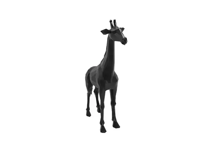 Giraffe Animal Low Poly