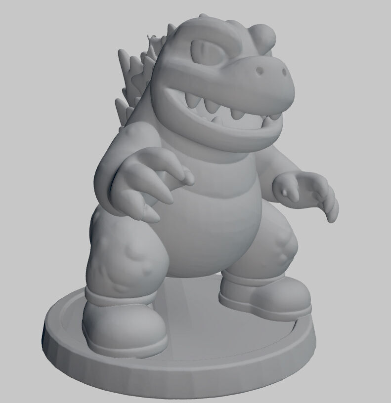 MiniZilla Pt2 3D print model_1