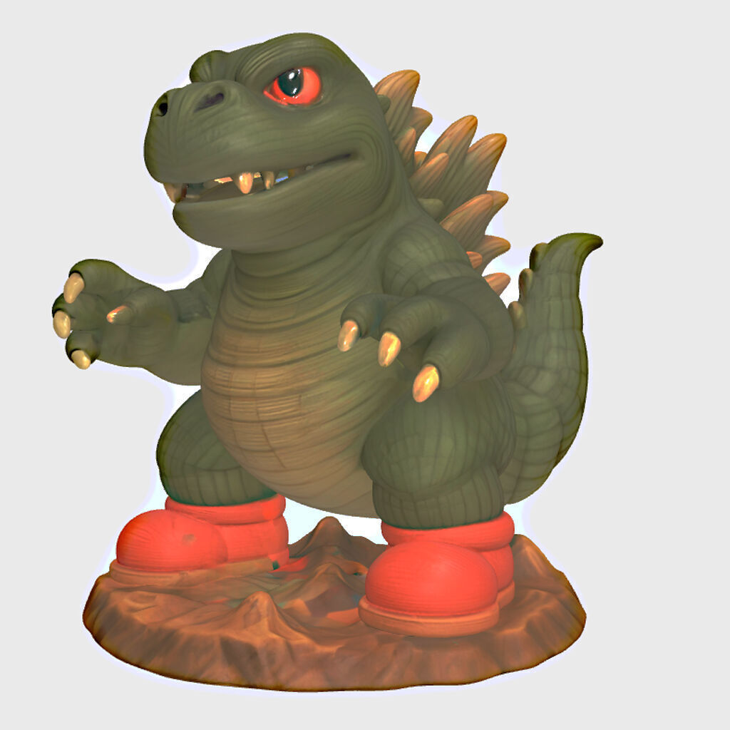 MiniZilla Pt2 3D print model_3