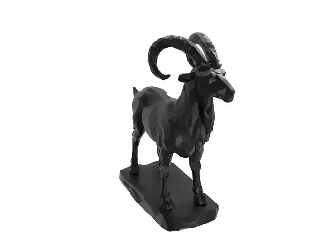 Goat Animal Low Poly