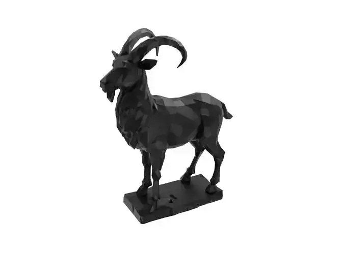 Goat Animal Low Poly