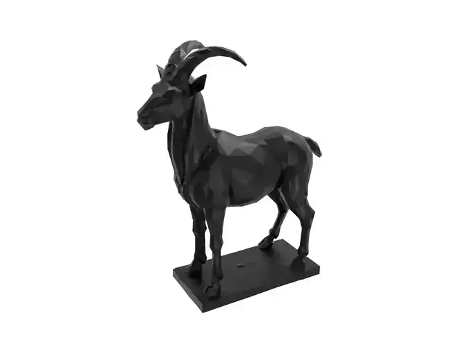 Goat Animal Low Poly