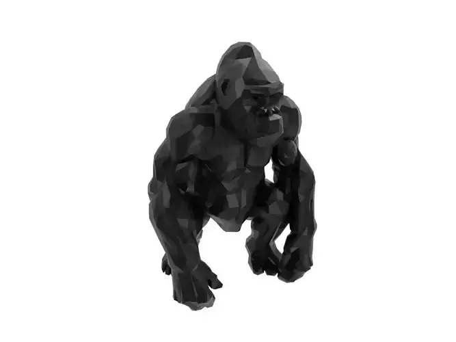 Gorilla Animal Low Poly