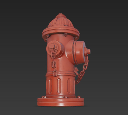 Classic Red Fire Hydrant 3D Model Free 3D model_3