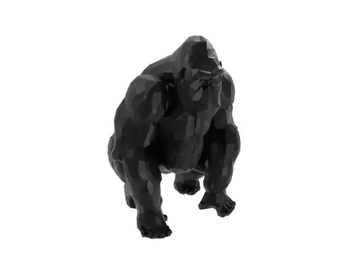 Gorilla Animal Low Poly