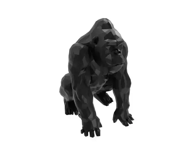 Gorilla Animal Low Poly