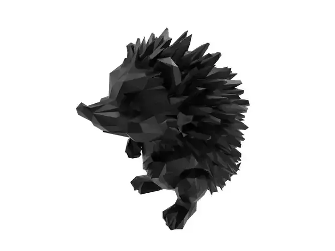 Hedgehog Animal Low Poly