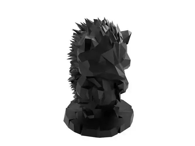 Hedgehog Animal Low Poly