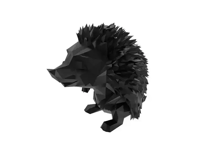Hedgehog Animal Low Poly
