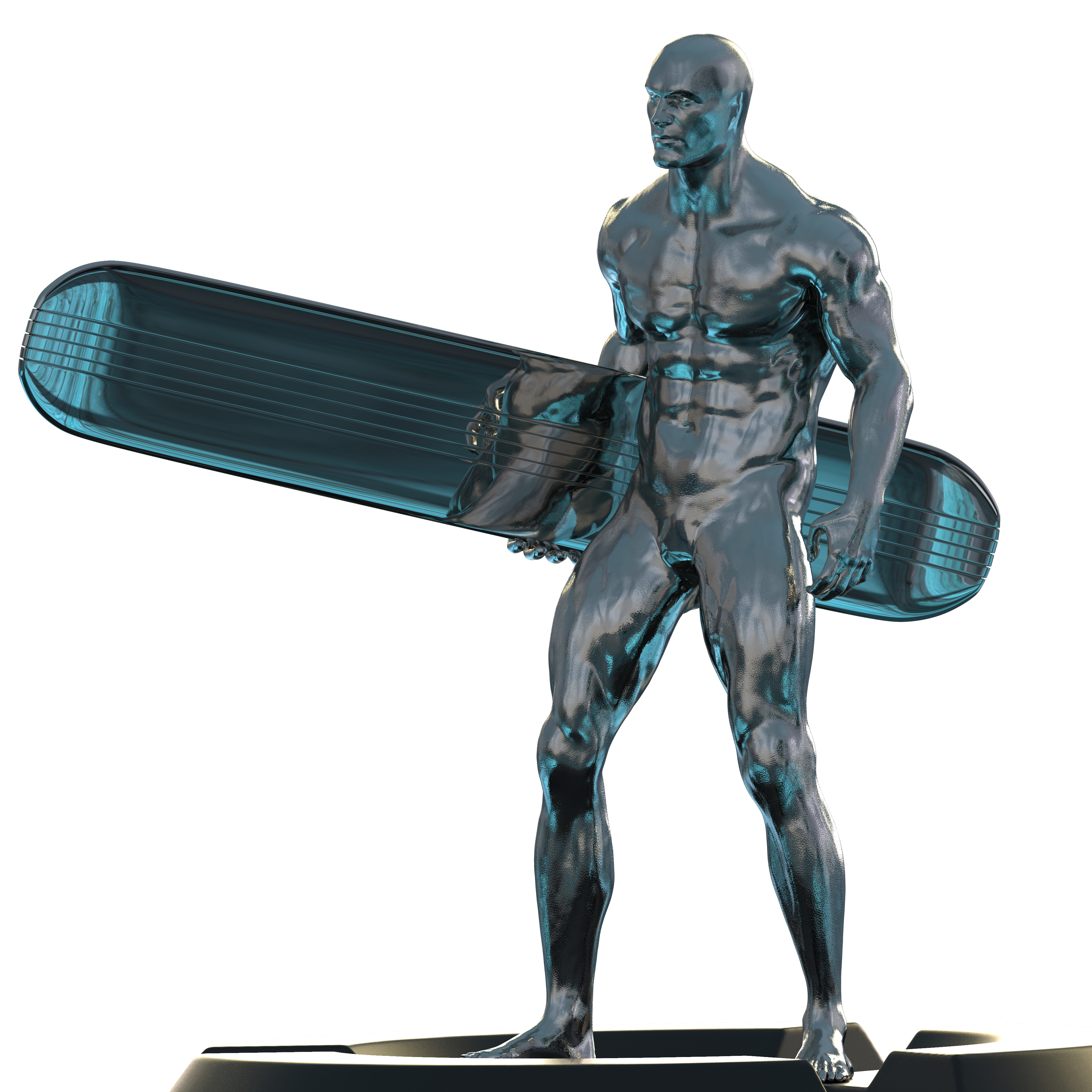 Silver surfer  3D print model_13