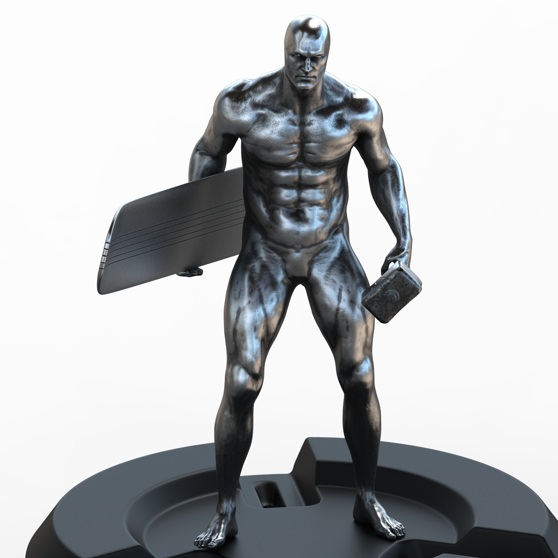 Silver surfer  3D print model_9