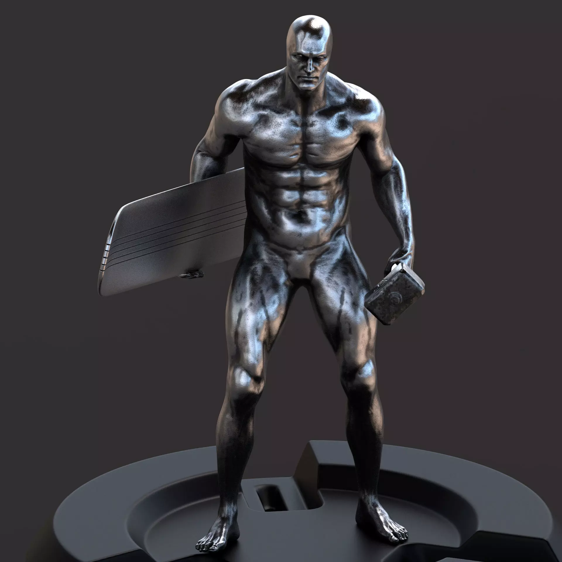 Silver surfer  3D print model_0