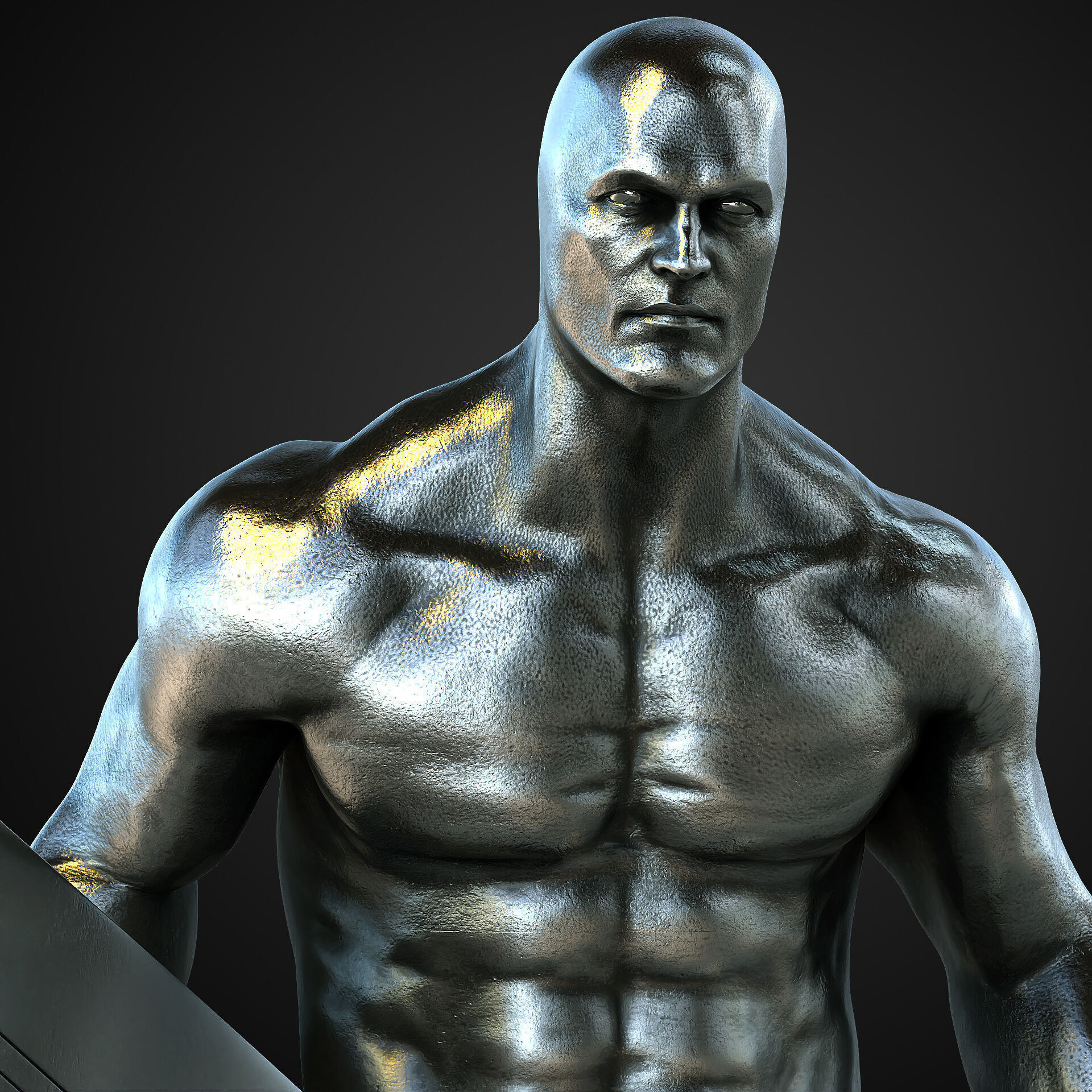 Silver surfer  3D print model_7