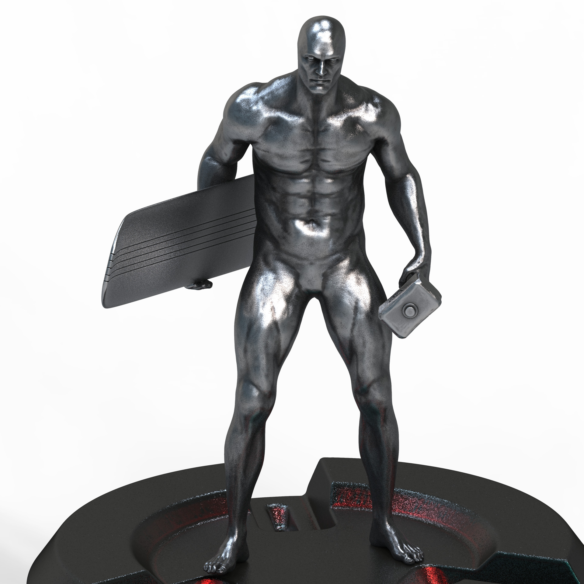 Silver surfer  3D print model_10