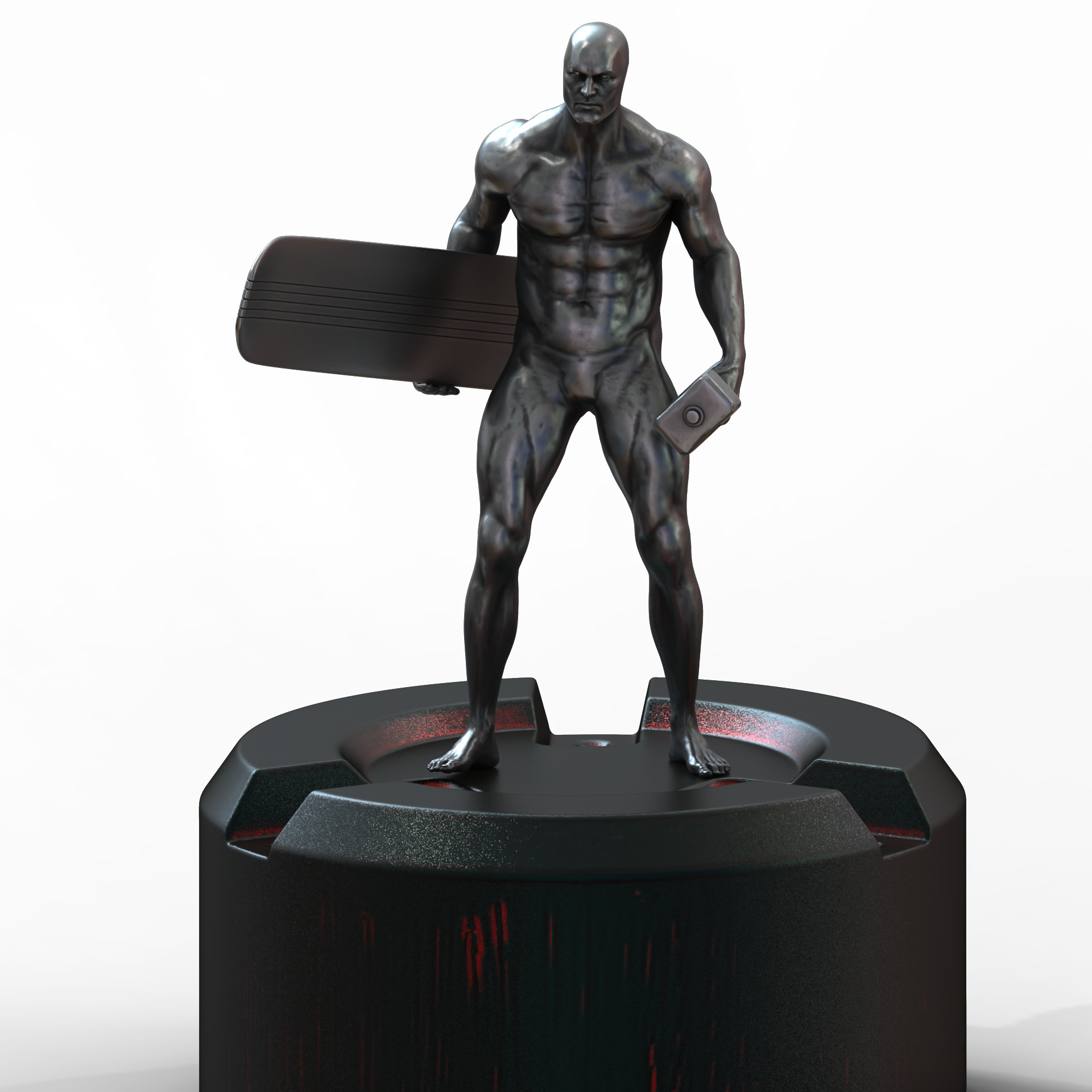 Silver surfer  3D print model_12