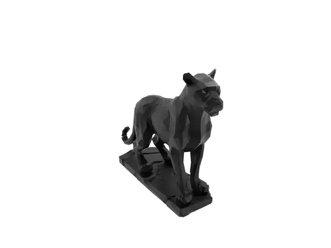 Leopard Animal Low Poly