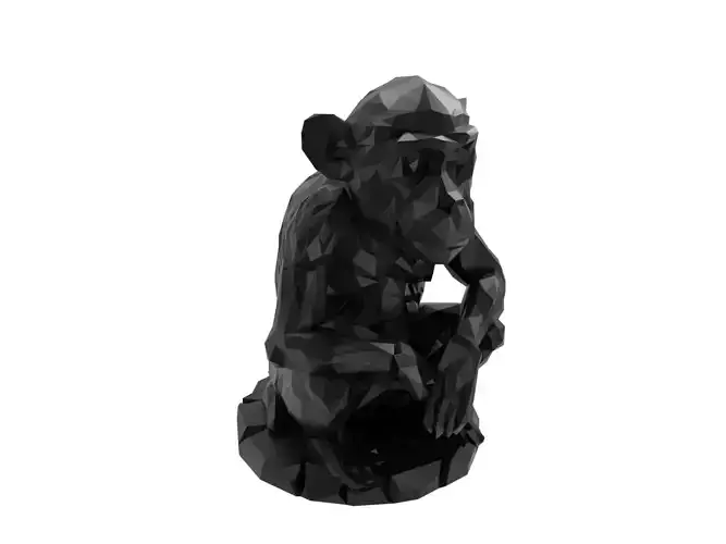 Monkey Animal Low Poly