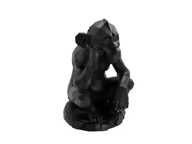 Monkey Animal Low Poly