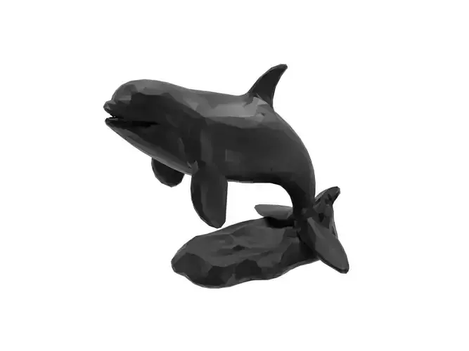 Orca Animal Low Poly
