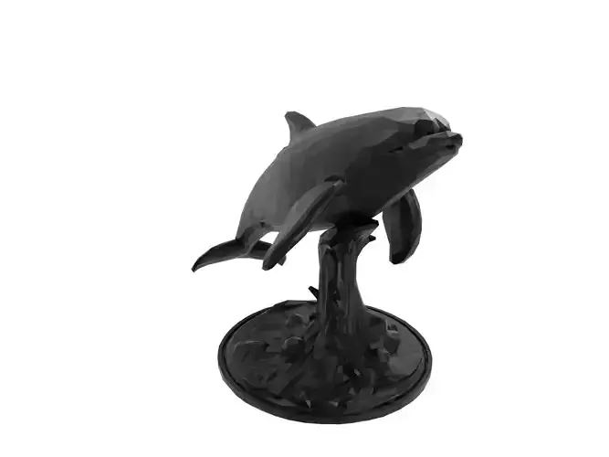 Orca Animal Low Poly